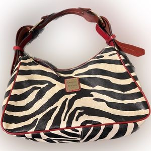 Dooney & Burke Zebra Hobo New